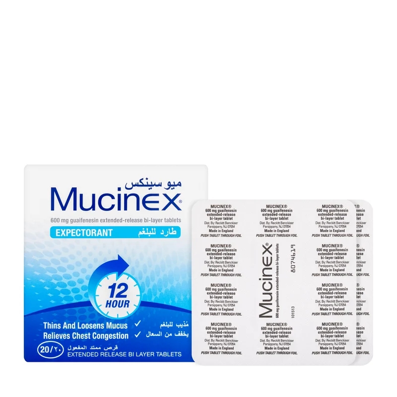 Mucinex 600Mg 20 Tablets