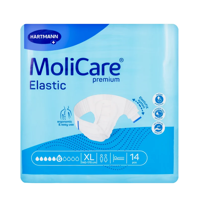 Molicare Premium Elastic [X Large] [6Drops] 14 Pads