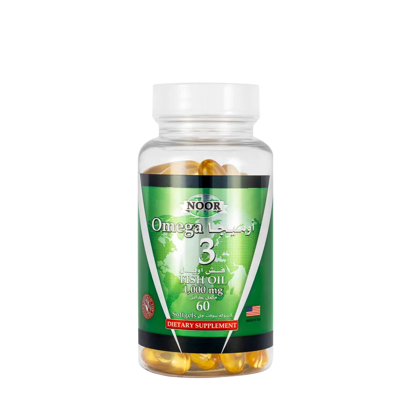 Noor Omega 3 Fish Oil 1000mg 60 Softgels