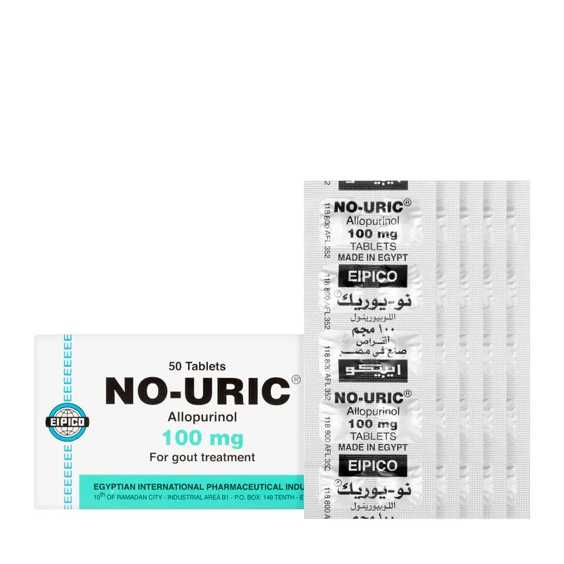 No Uric 100 Mg 50 Tablets