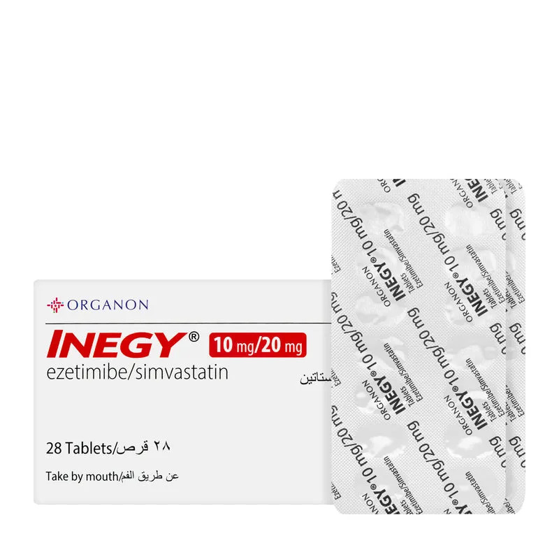 Inegy 10 Mg/20Mg 28 Tablets