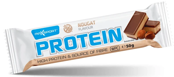 ERNÄHRUNGSFREIE PROTEINBATTE IN MILCHSCHOKOLADE 50 g - MAXSPORT