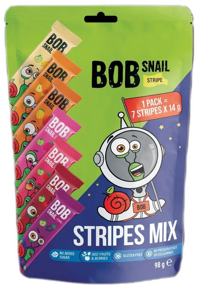 98 g - BOB SNAIL SUGAR-FREE FRUIT SMOKE SET - Glutenfrei