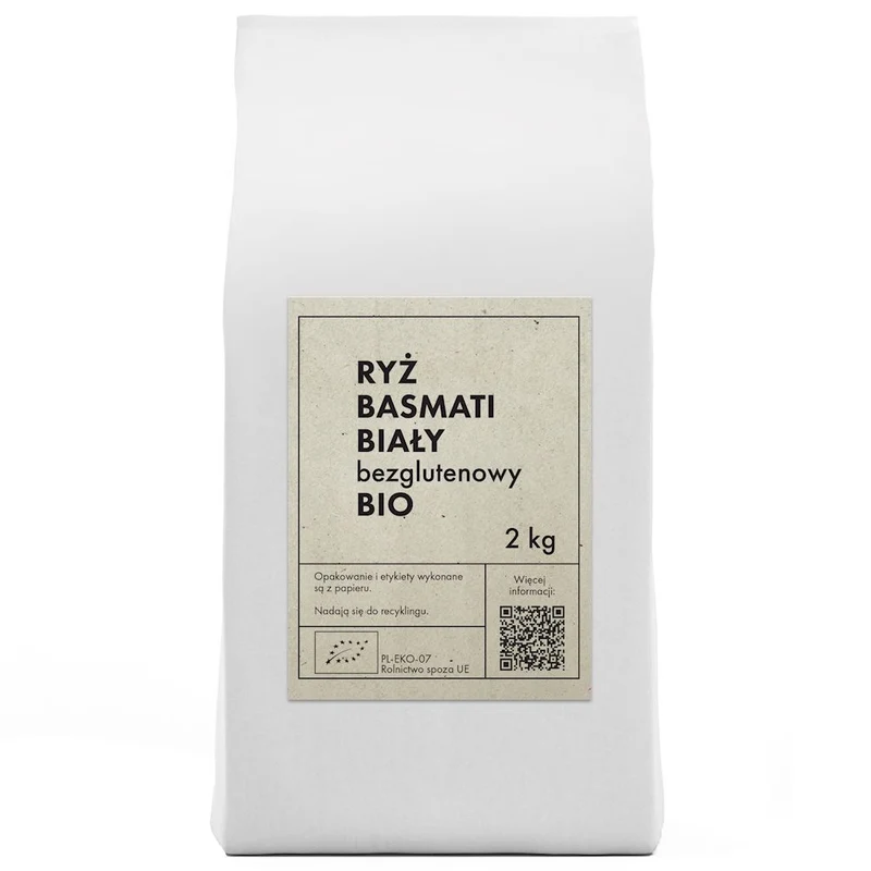 GLUTENFREIER WEISSER BASMATIREIS BIO 2 kg - THE PLANET