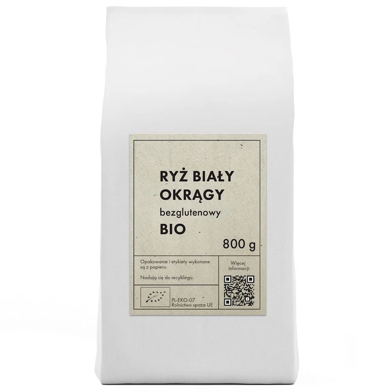 Glutenfreier WEISSER REIS BIO 800 g - THE PLANET