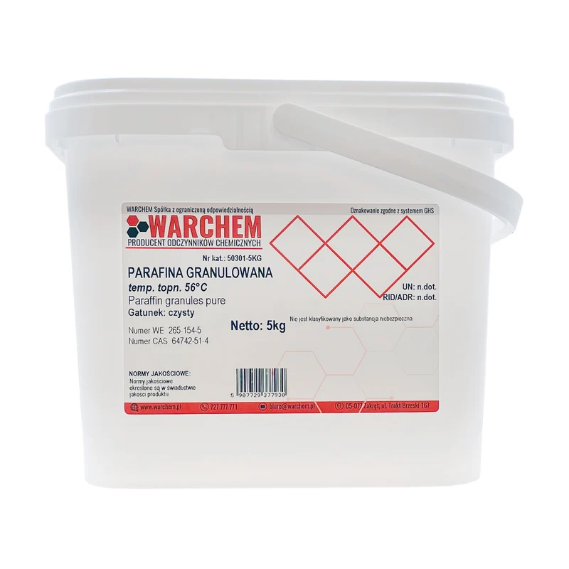 GRANULATED PARAFIN t.t. 56 - rein 5kg WARCHEM