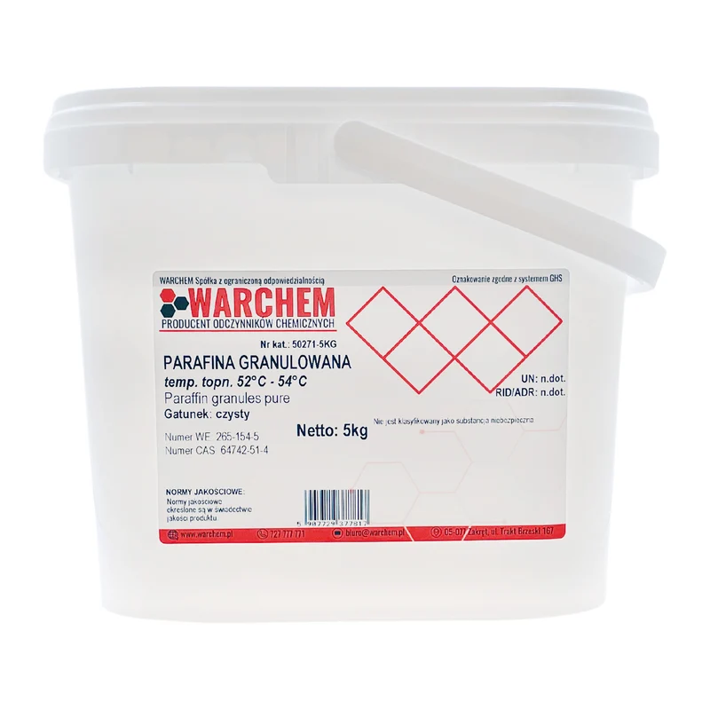 GRANULATED PARAFIN t.t. 52-54 - rein 5kg WARCHEM