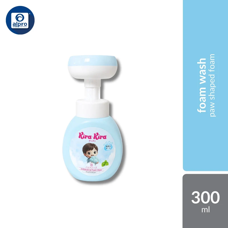 Kira Kira Antibacterial Shaped Foam Wash 300ml (Paw/Flower)