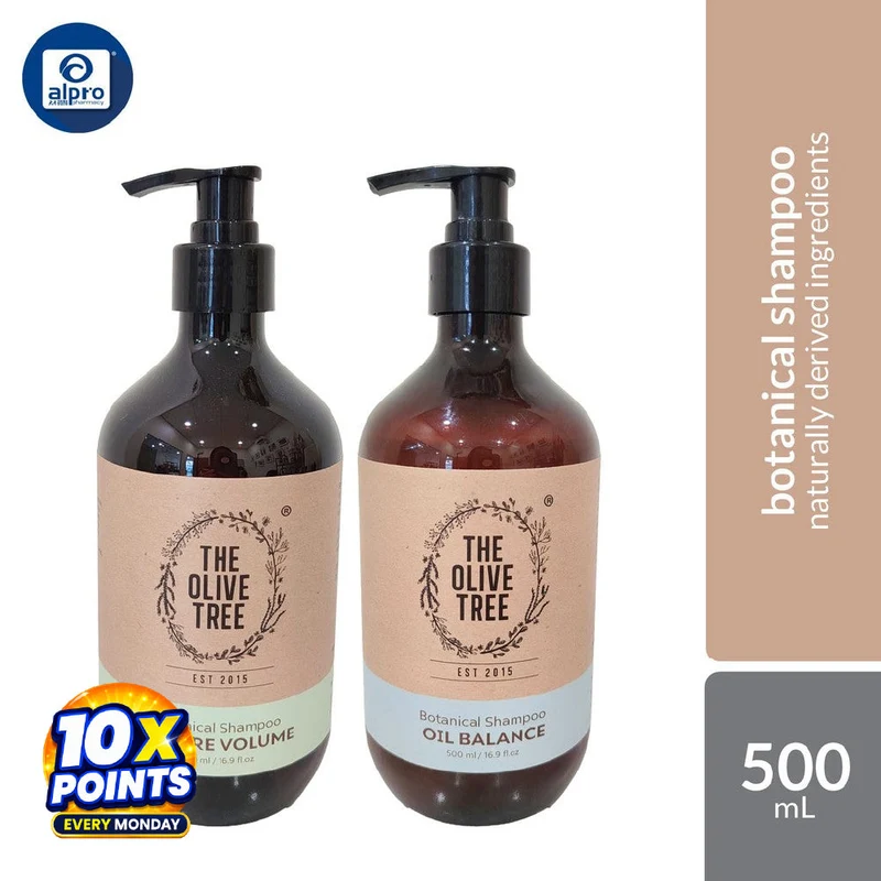 The Olive Tree Shampoo (Nature Volume / Oil Balance) 500mL | Naturally Derived Ingredients