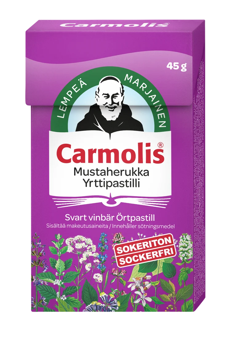 Carmolis Pastill Svartvinbär 45g