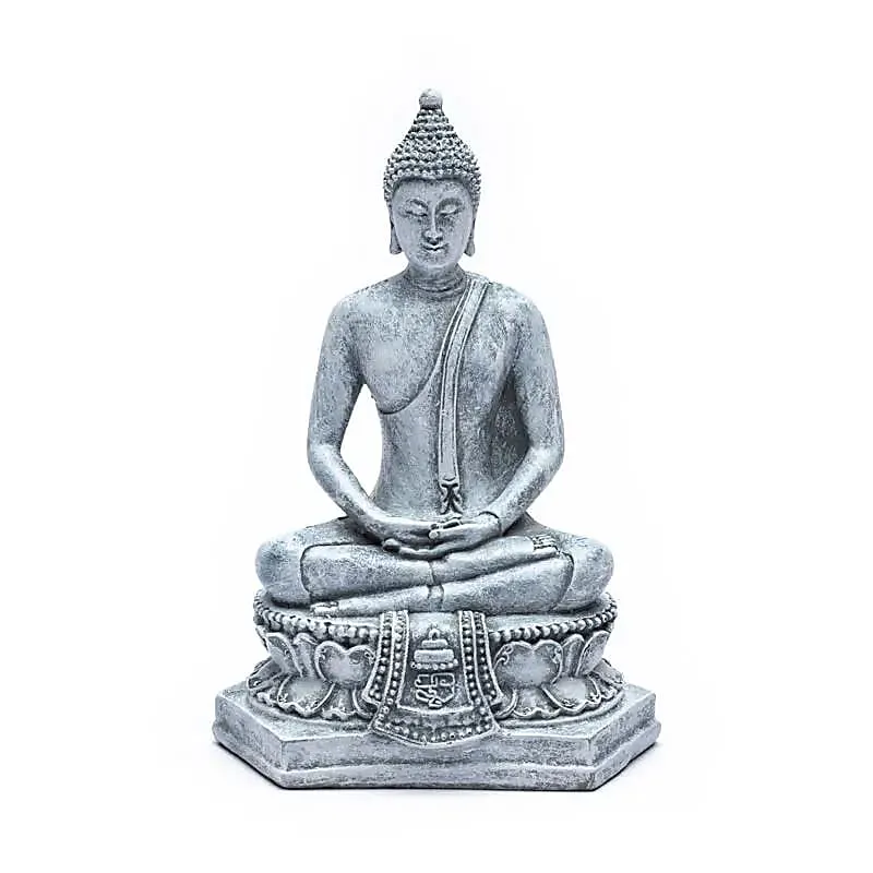 Meditativ Buddha - grå