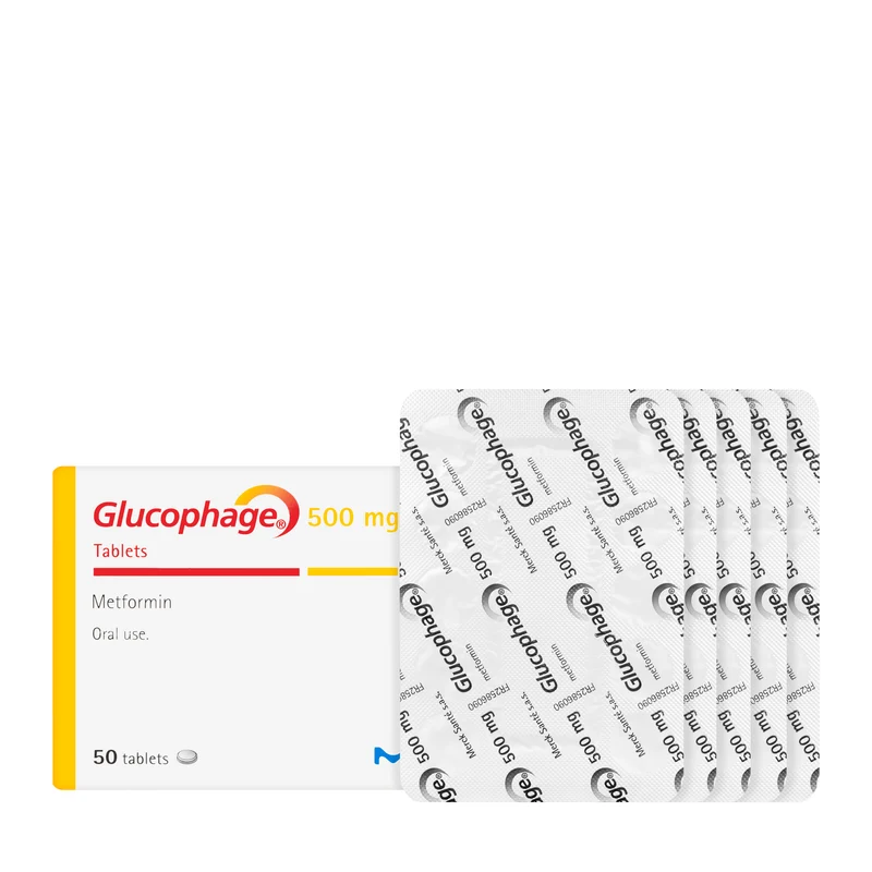 Glucophage 500Mg 50 Tablets