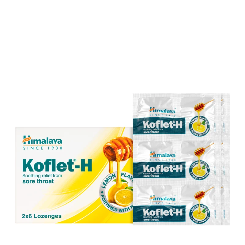 Himalaya Koflet-H Lemon 12 Lozenges