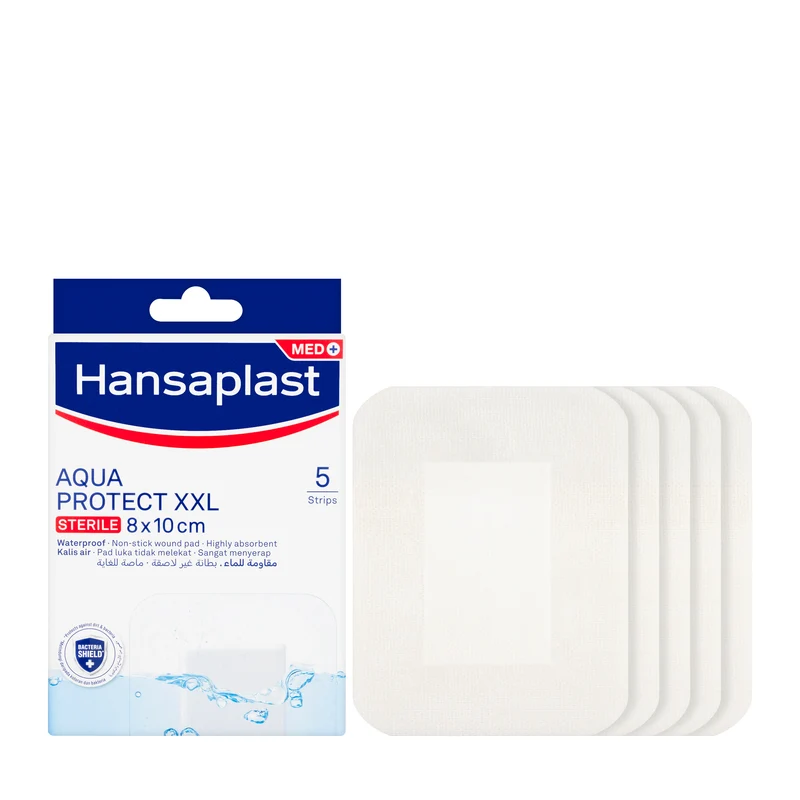 Hansaplast Aqua Protect XXL Sterile 8X10Cm 5 Pieces