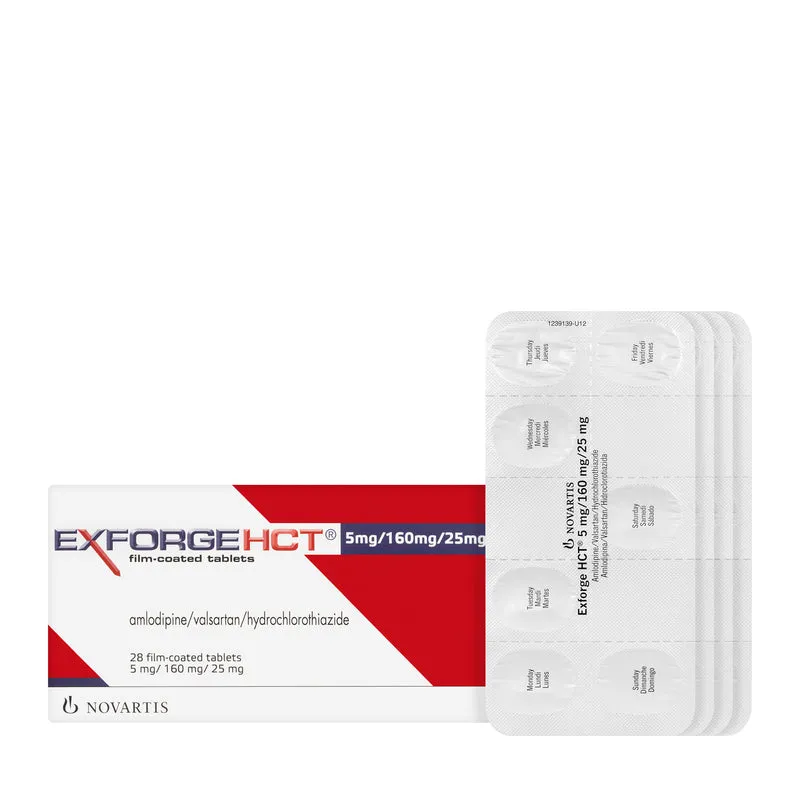 Exforge Hct 5/160/25Mg 28 Tablets