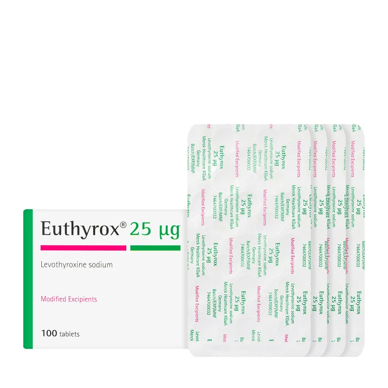 Euthyrox 25Mcg 100 Tablets