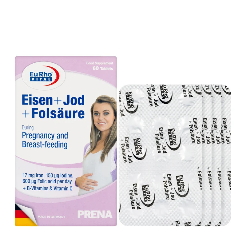 Eurho Vital Eisen + Iodine + Folic 60 Tablet