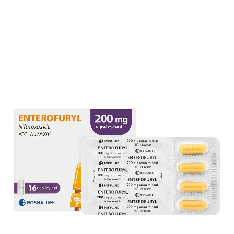 Enterofuryl 200Mg 16 Capsules