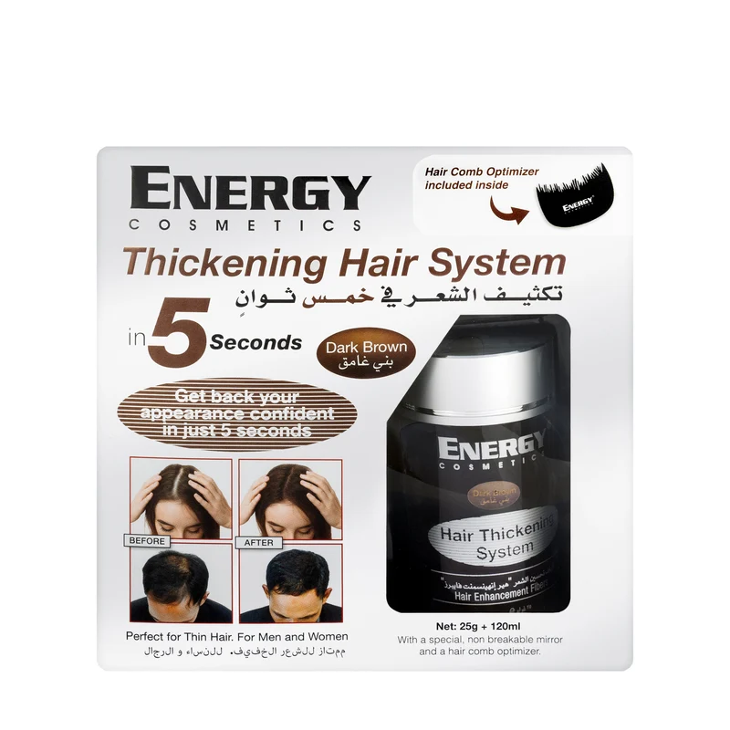 Energy Hair Thickening Kit [Dark Brown]
