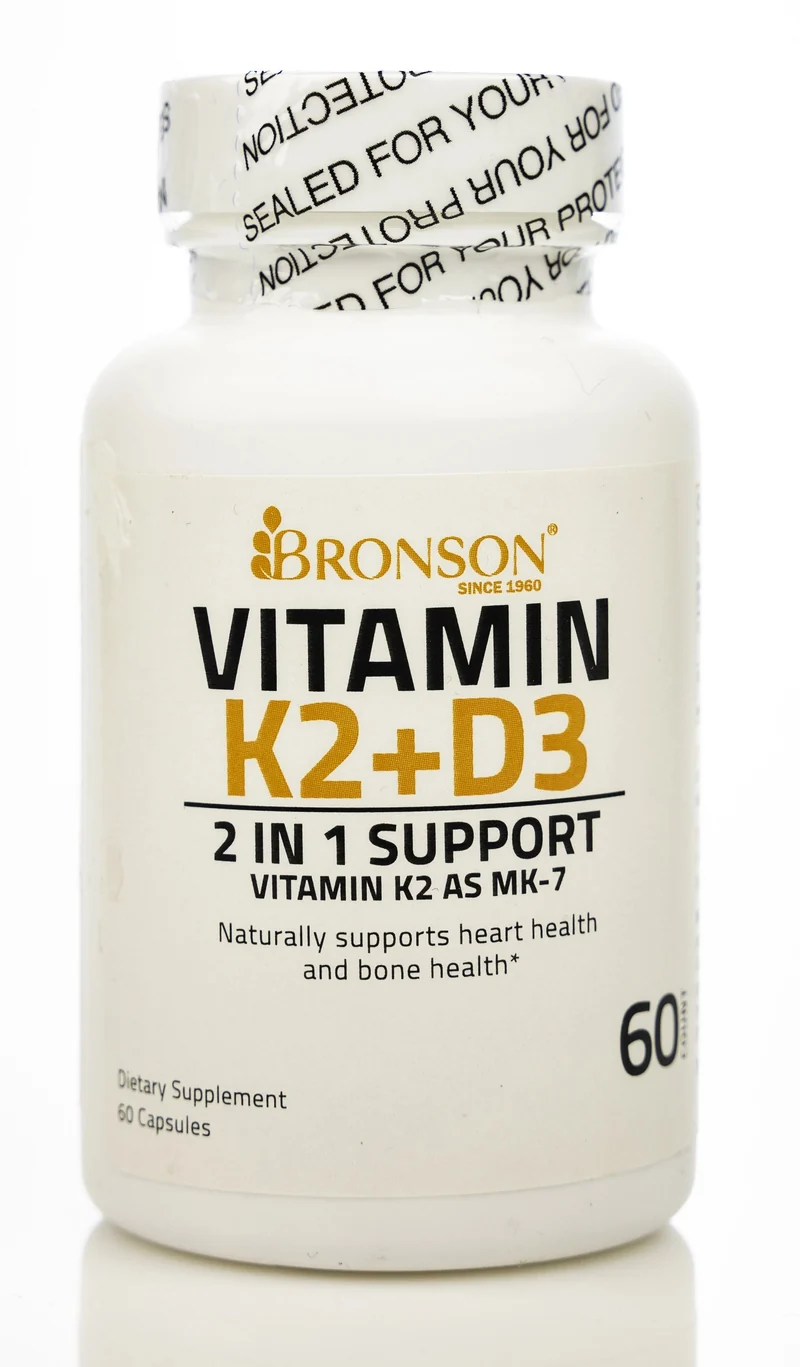 Bronson Vitamin K2+د3 5000IU 60 Capsule