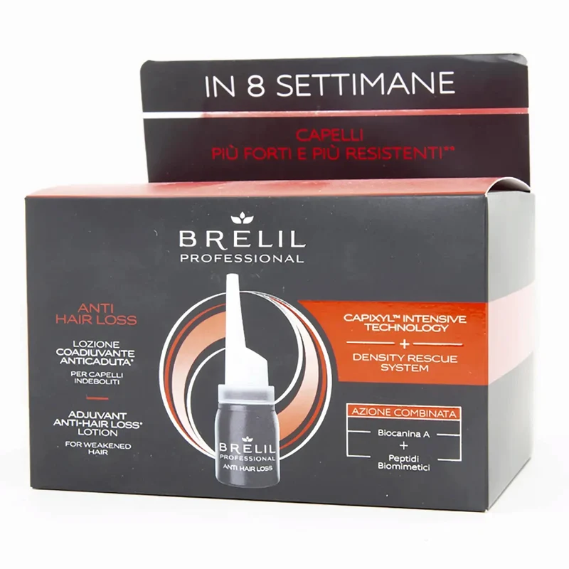 Brelil Professional Anti Hair Loss Lotion with Capixyl™ Intensive Technology Ampoules 12 x 8 ml
