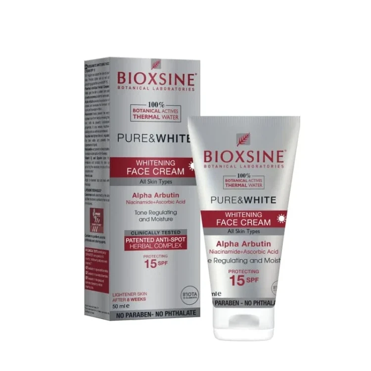 Bioxsine Pure & White Whitening SPF 15 Face Cream 50 Ml
