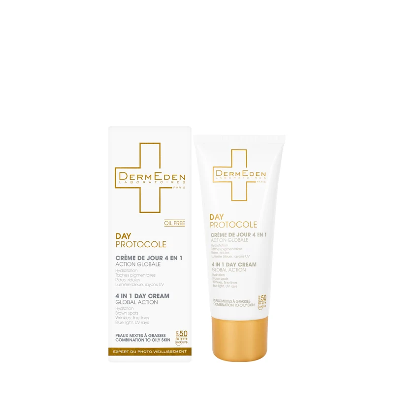 DermEden Day Protocole 4 in 1 Combination to Oily Skin SPF 50+ Day Cream 50 ml