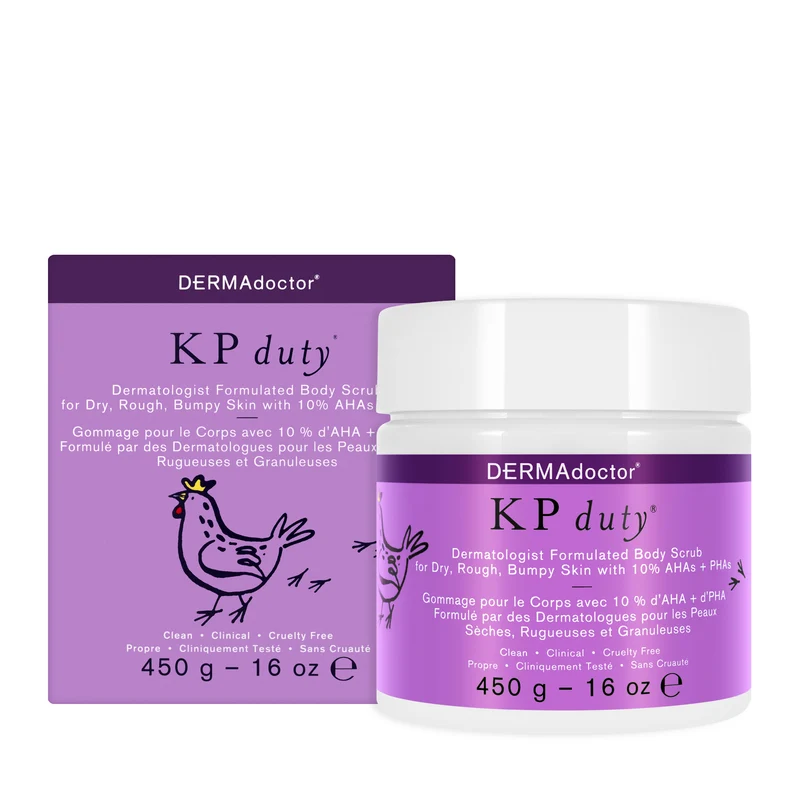 DERMAdoctor KP Duty Body Scrub with 10% AHAs + PHAs 473 ml