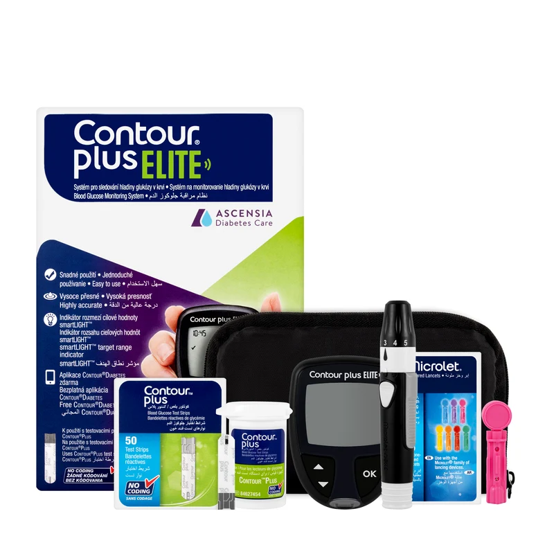 Contour Plus Elite Mmol/L + 50 Strips + 25 Lancets