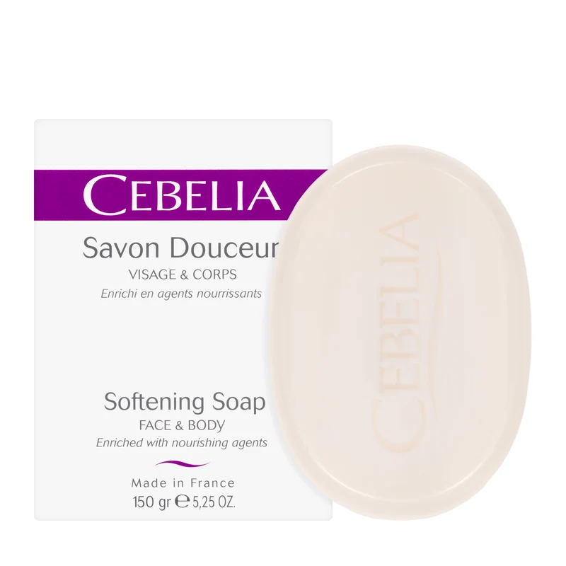 Cebelia Savon Douceur (Softening Soap for Face & Body) 150 Gm