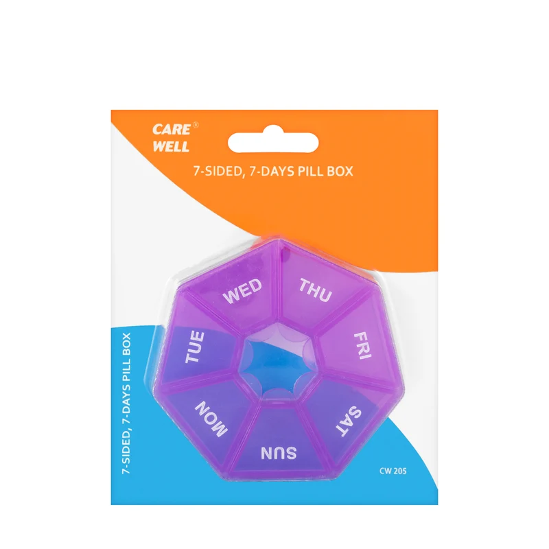 Care Well 7 Sided 7 Days Pill Box [205]