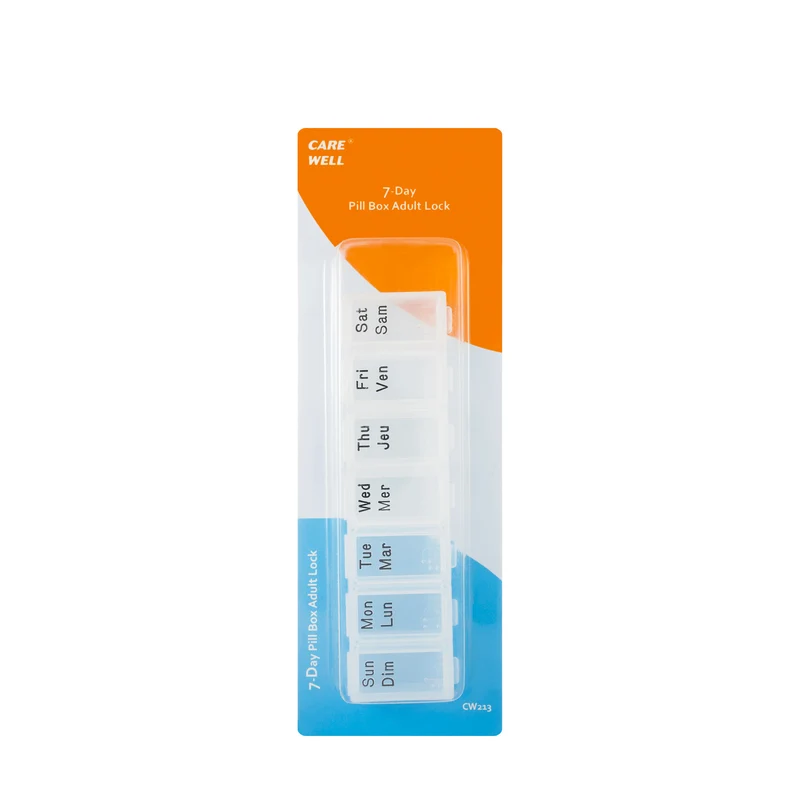 Care Well 7 Days Pill Box Adult Lock [213]