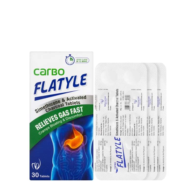 Carbo Flatyle 30 Tablets