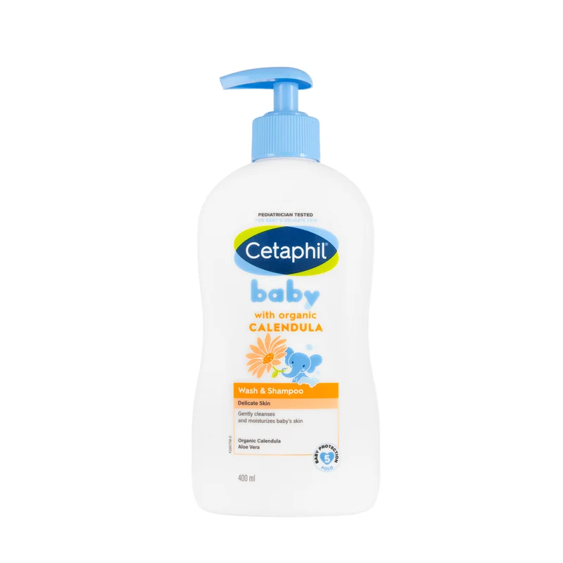 Cetaphil Baby Wash & Shampoo with Organic Calendula 400 Ml
