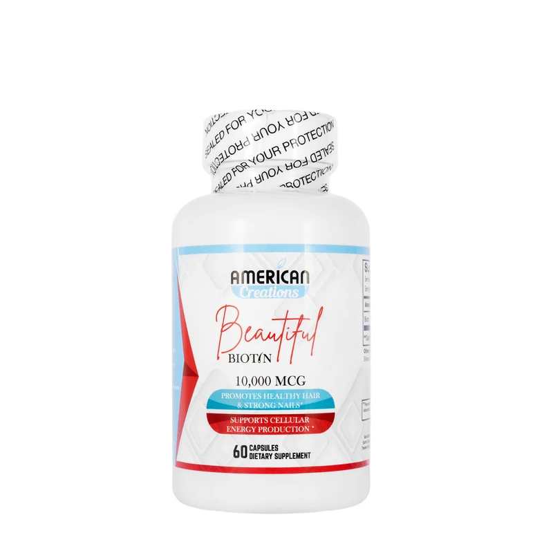 American Creations Beautiful Biotin 10000 mcg 60 Capsule