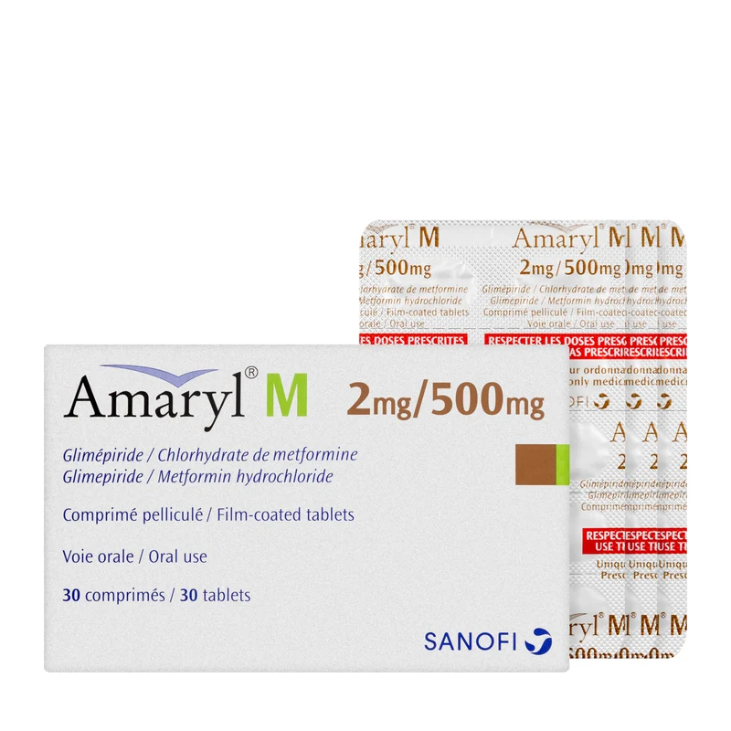 Amaryl M 2/500Mg 30 Tablets