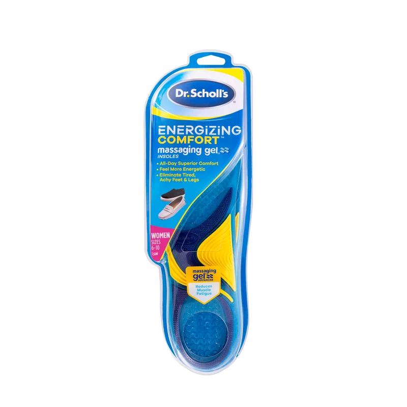 Dr Scholl's Energizing Comfort Massaging Gel Insoles [Women] 1 Pair