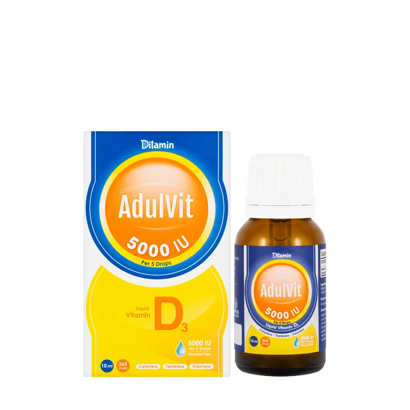 Ditamin AdultvitVitamin D3 5000IU Drops 10Ml