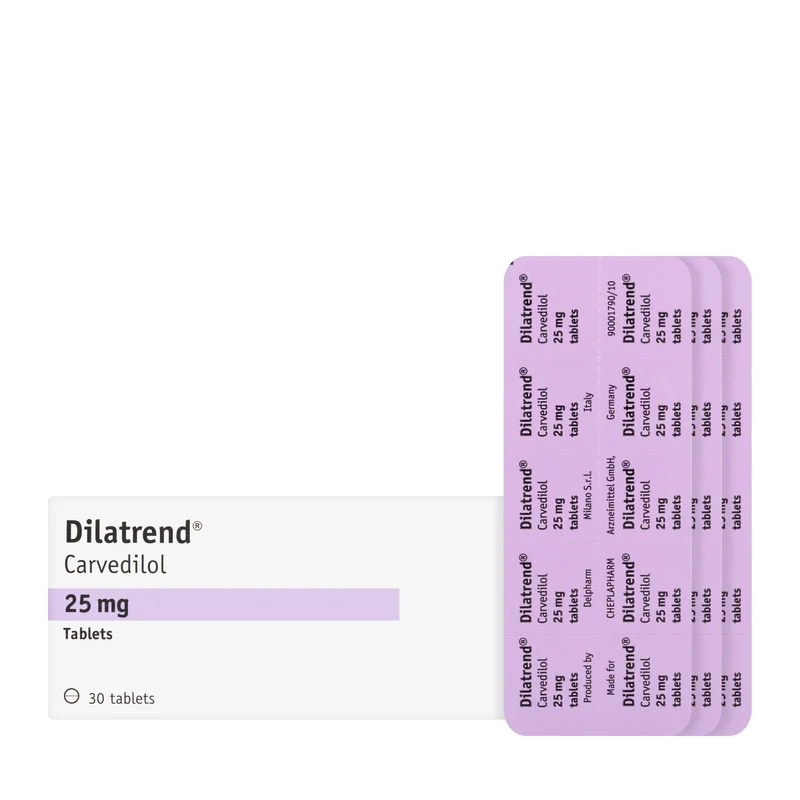Dilatrend 25Mg 30 Tablets