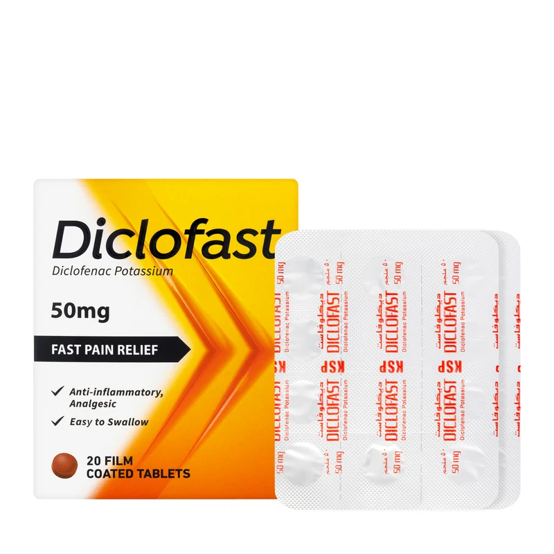 Diclofast 50Mg 20 Tablets