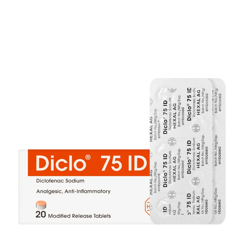 Diclo 75Mg Id 20 Tablets