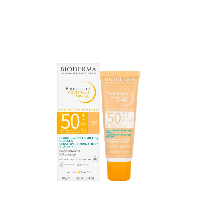 Bioderma Photoderm Cover Touch Mineral SPF50+ (Light) Cream 40 Ml 1+1 Offer Pack