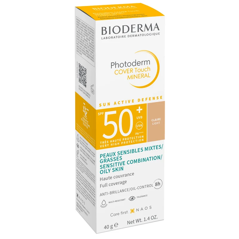 Bioderma Photoderm Cover Touch Mineral SPF50+ (Light) Cream 40 Ml