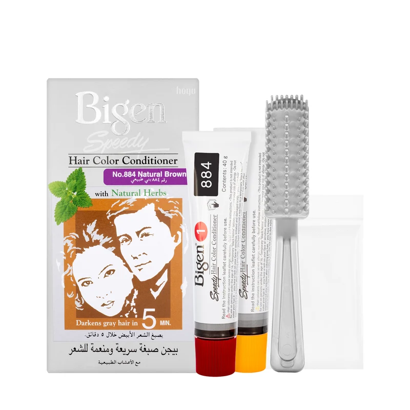Bigen Speedy Hair Color Conditioner Natural Brown 884 Cream 40 G