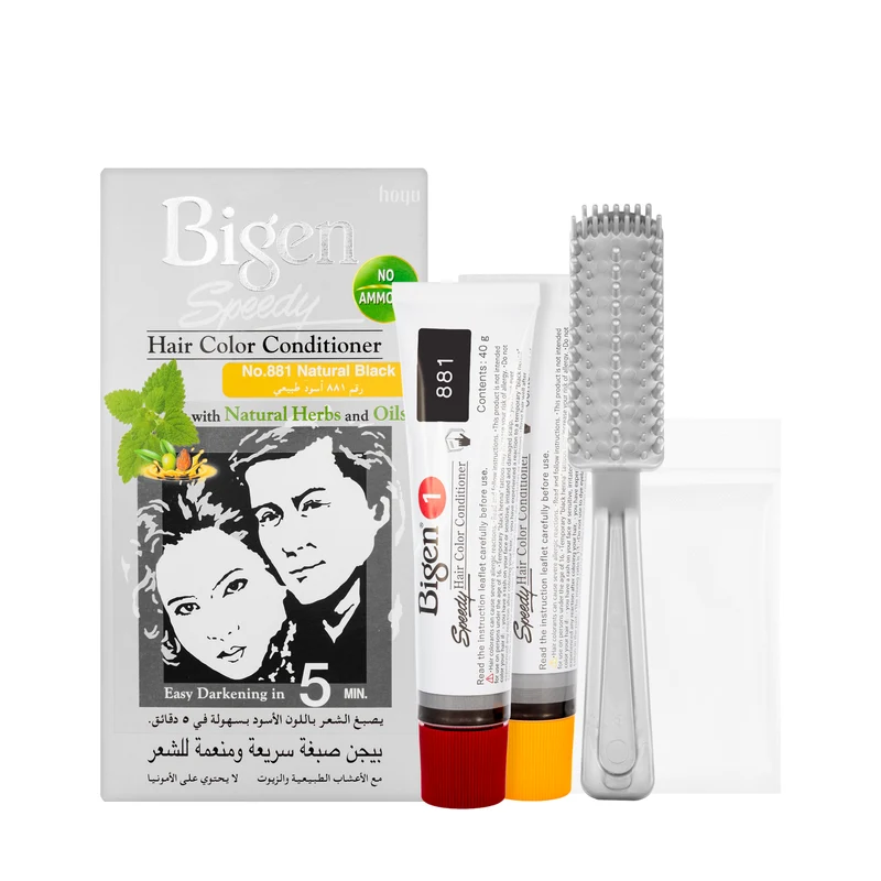 Bigen Speedy Hair Color Conditioner Natural Black 881 Cream 40 G