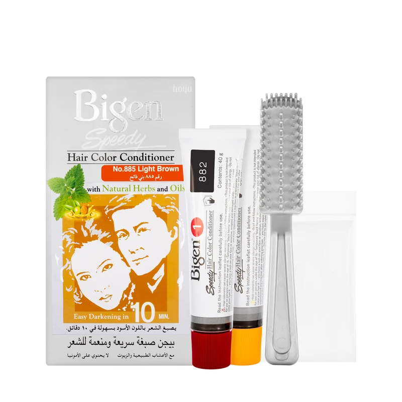 Bigen Speedy Hair Color Conditioner Light Brown 885 Cream 40 G