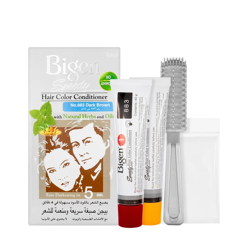 Bigen Speedy Hair Color Conditioner Dark Brown 883 Cream 40 G