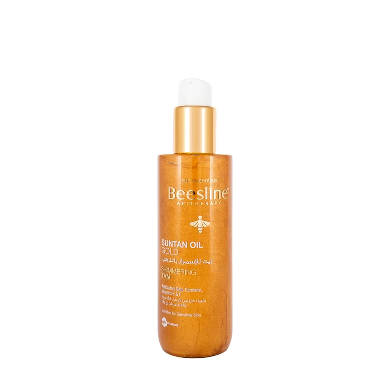 Beesline Suntan Oil Gold Shimmering Tan 200 Ml
