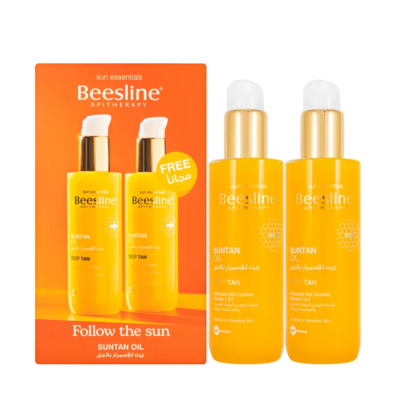 Beesline Sun Tan Oil Deep Tan 200 Ml 1+1 Offer Pack
