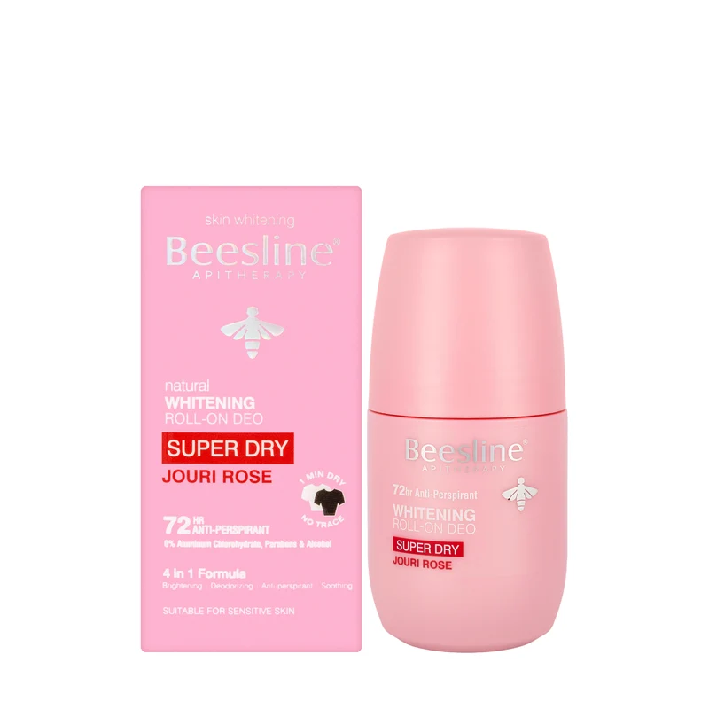 Beesline 72 Hours Whitening Roll On Deo Super Dry Jouri Rose 50 Ml